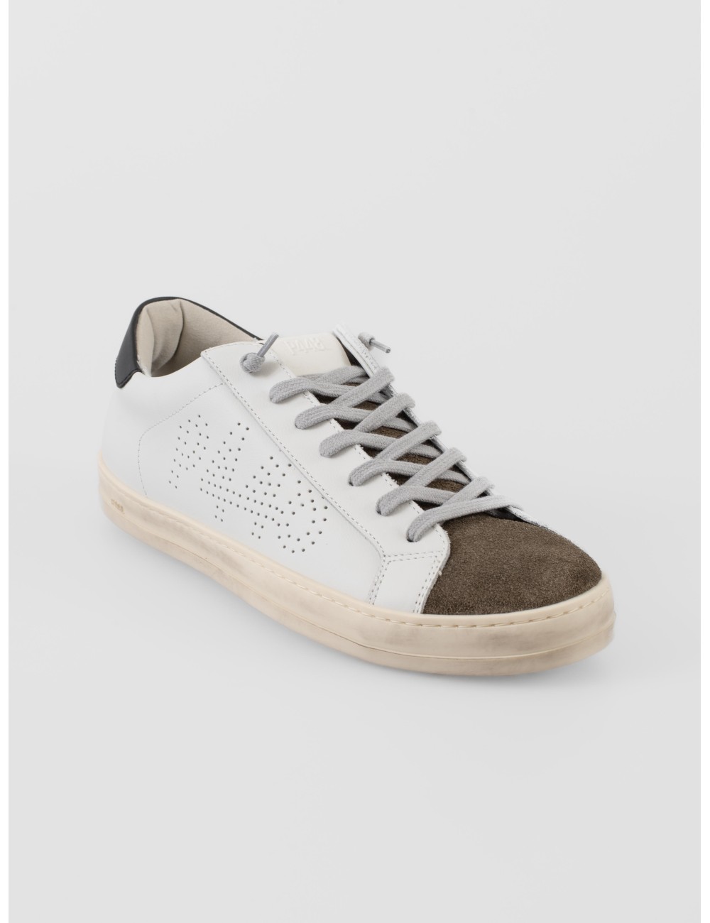 zapatillas P448 CoJohn hombre cuero blanco kaki suela goma - MARFRANC zapatillas P448 CoJohn hombre cuero blanco kaki suela goma - MARFRANC