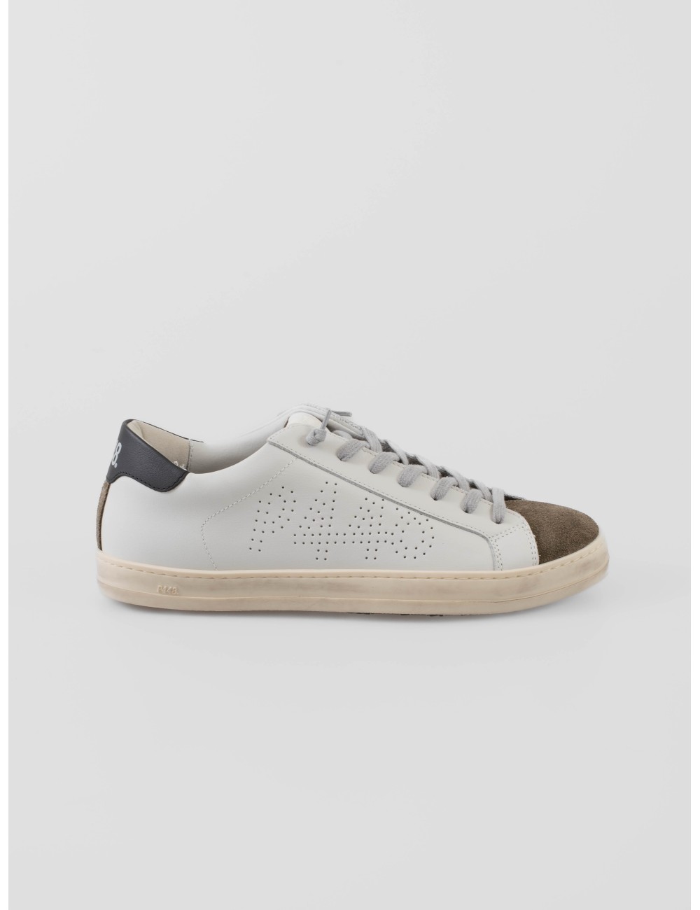 zapatillas P448 CoJohn hombre cuero blanco kaki suela goma - MARFRANC zapatillas P448 CoJohn hombre cuero blanco kaki suela goma - MARFRANC