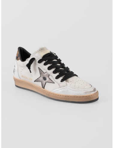Zapatillas Golden Goose SUPER-STAR hombre blanco gris con estrella marrón - MARFRANC