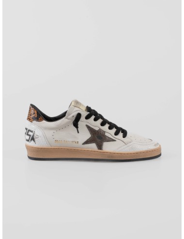 Zapatillas Golden Goose SUPER-STAR hombre blanco gris con estrella marrón - MARFRANC