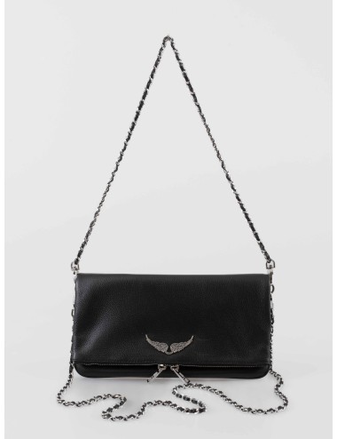 El bolso de mano Rock de Zadig & Voltaire para mujer se presenta en un elegante negro - MARFRANC