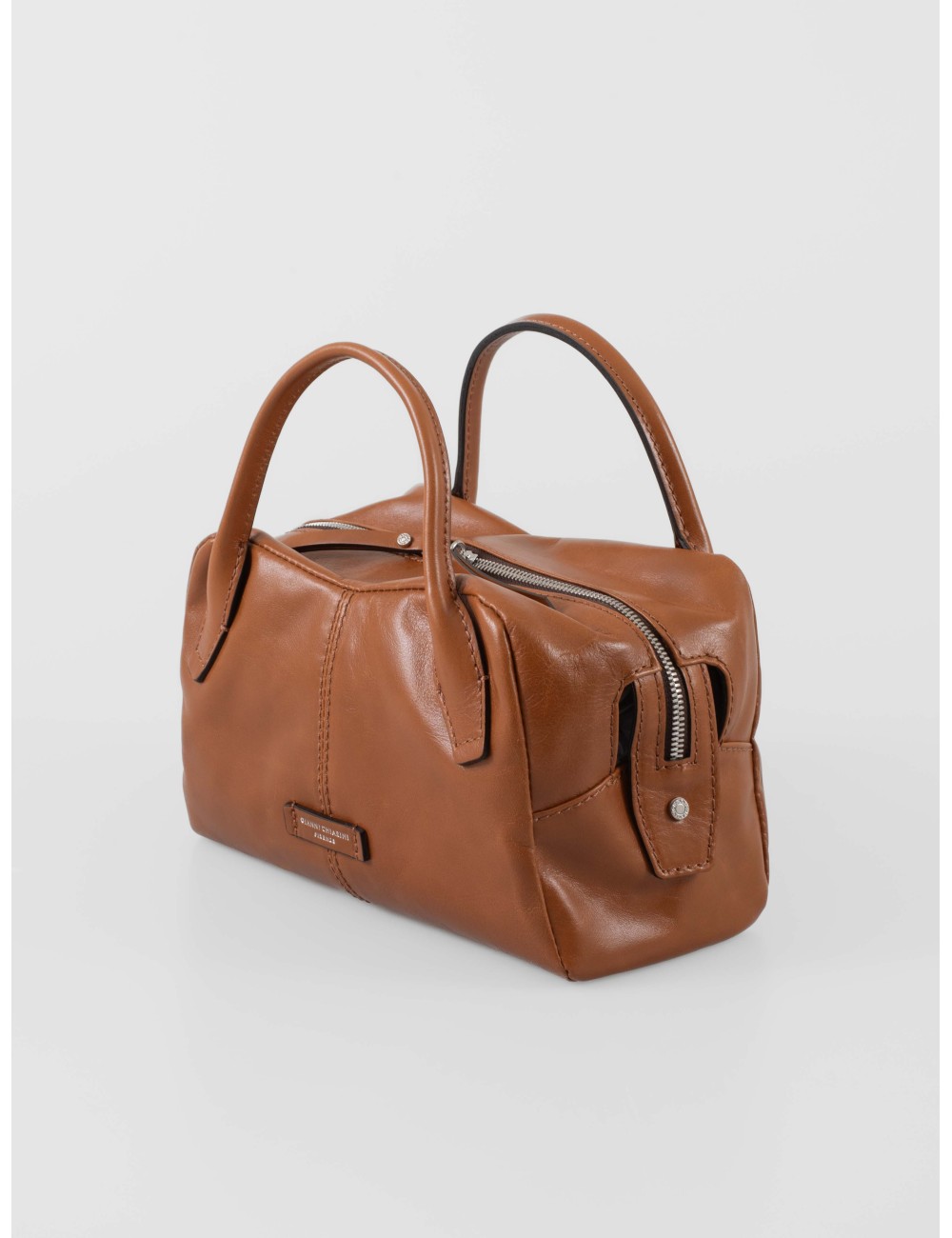 Bolso Emily Gianni Chiarini cuoio de piel con diseño baúl - MARFRANC