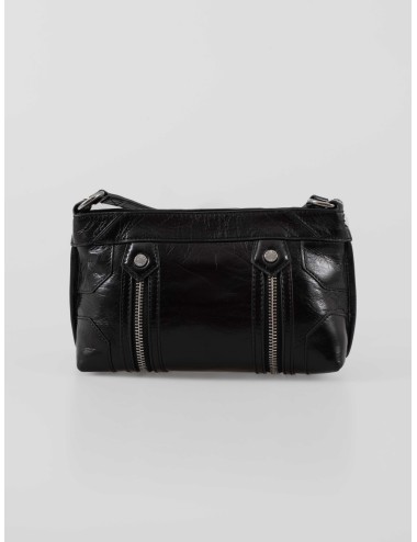 El Sunny Moody de Zadig & Voltaire, en brillante piel de vaca negra con acabado vintage - MARFRANC