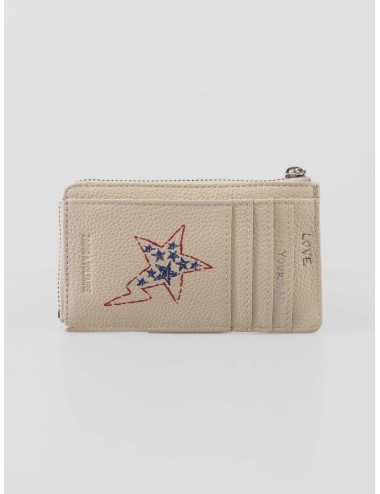 Tarjetero ZV Card America Flash Zadig\&Voltaire de piel con alas - MARFRANC