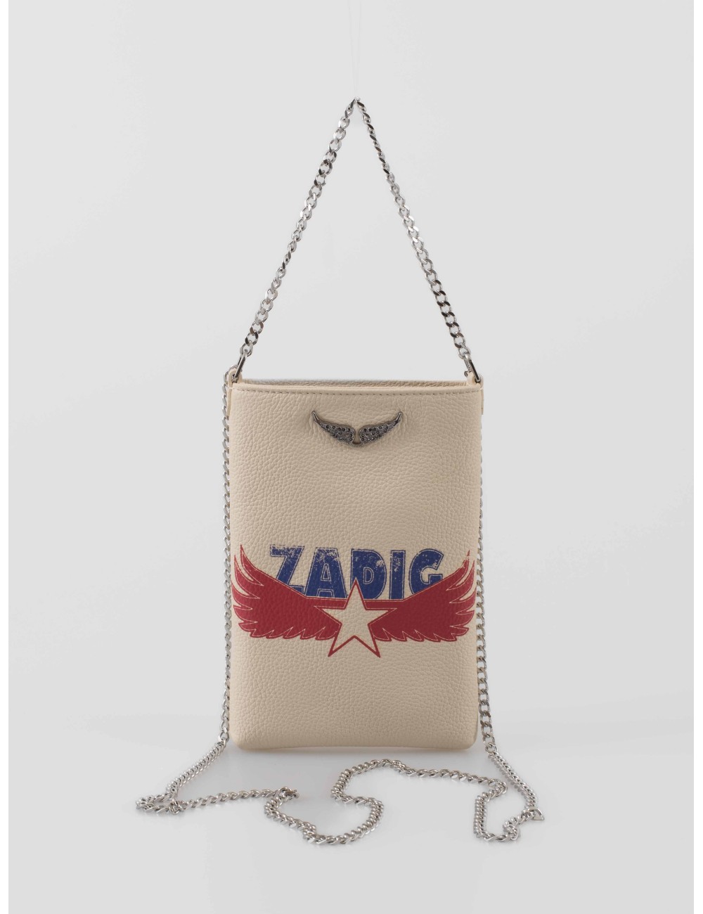 funda móvil de piel Zadig\&Voltaire mujer color Flash con alas de strass - MARFRANC funda móvil de piel Zadig\&Voltaire mujer color Flash con alas de strass - MARFRANC
