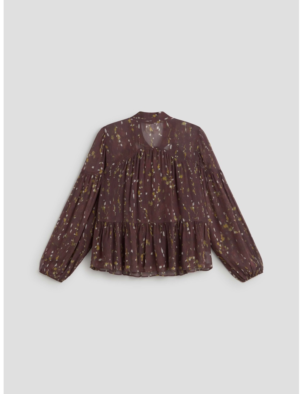 top kamala bash mujer chocolate estampado fluido - MARFRANC top kamala bash mujer chocolate estampado fluido - MARFRANC