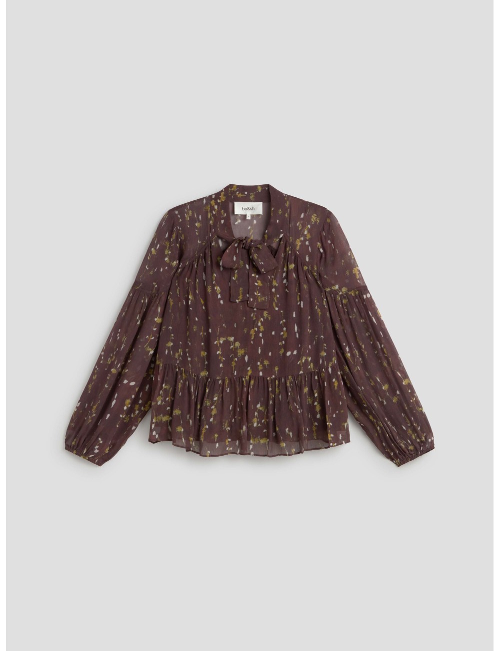 top kamala bash mujer chocolate estampado fluido - MARFRANC top kamala bash mujer chocolate estampado fluido - MARFRANC