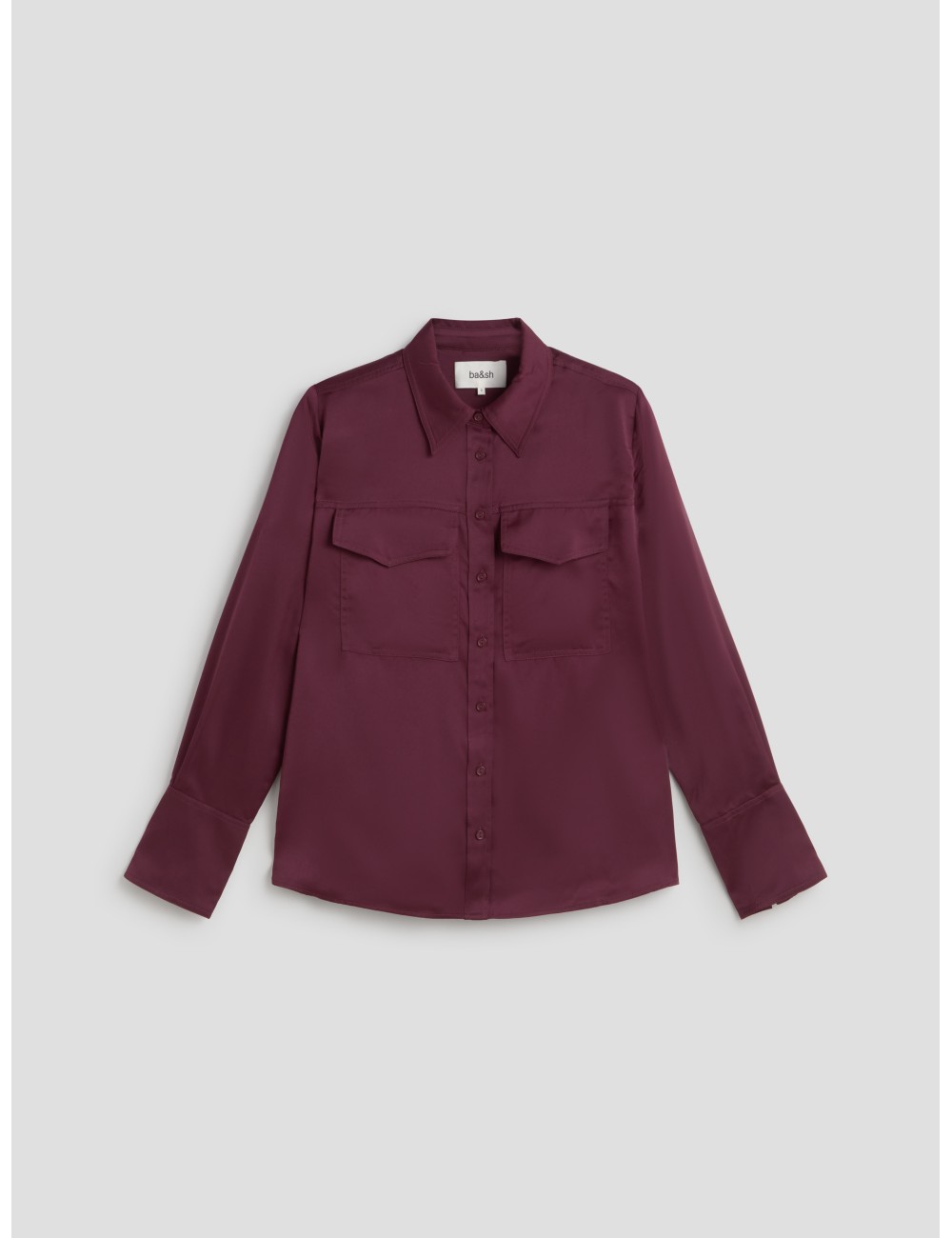camisa mujer Canoli prune ba\&sh fluida y elegante - MARFRANC
