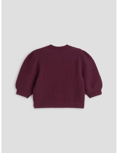 cardigan prune GARANCE BA\&SH mujer con botones dorados - MARFRANC