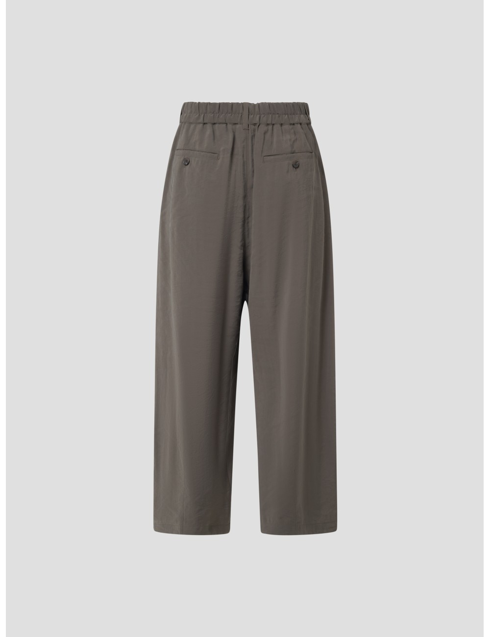 Pantalón Vernon taupe para mujer de Soeur con corte redondeado y cintura ajustada - MARFRANC