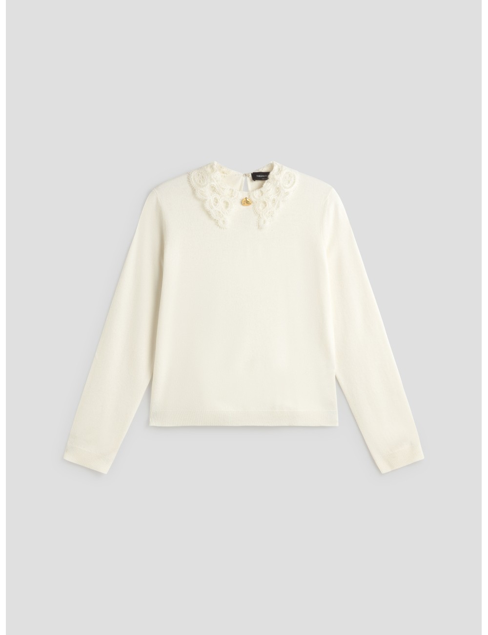 Este jersey de Fabiana Filippi para mujer en tono blanco/gris claro - MARFRANC