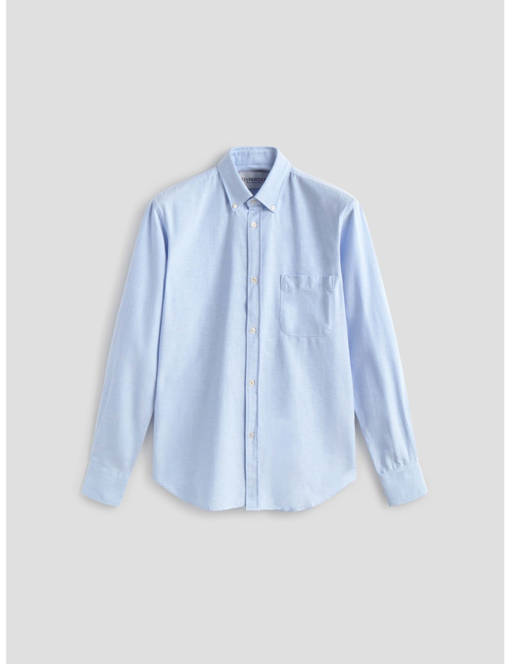 Camisa Oxford azul celeste de Les Héritiers para hombre - MARFRANC