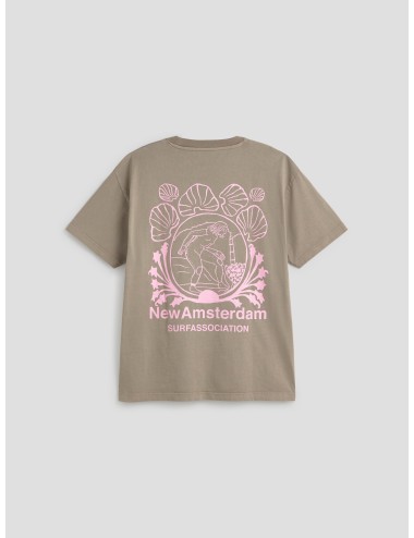 Camiseta Lost Surfer de New Amsterdam Studios en color gris - MARFRANC