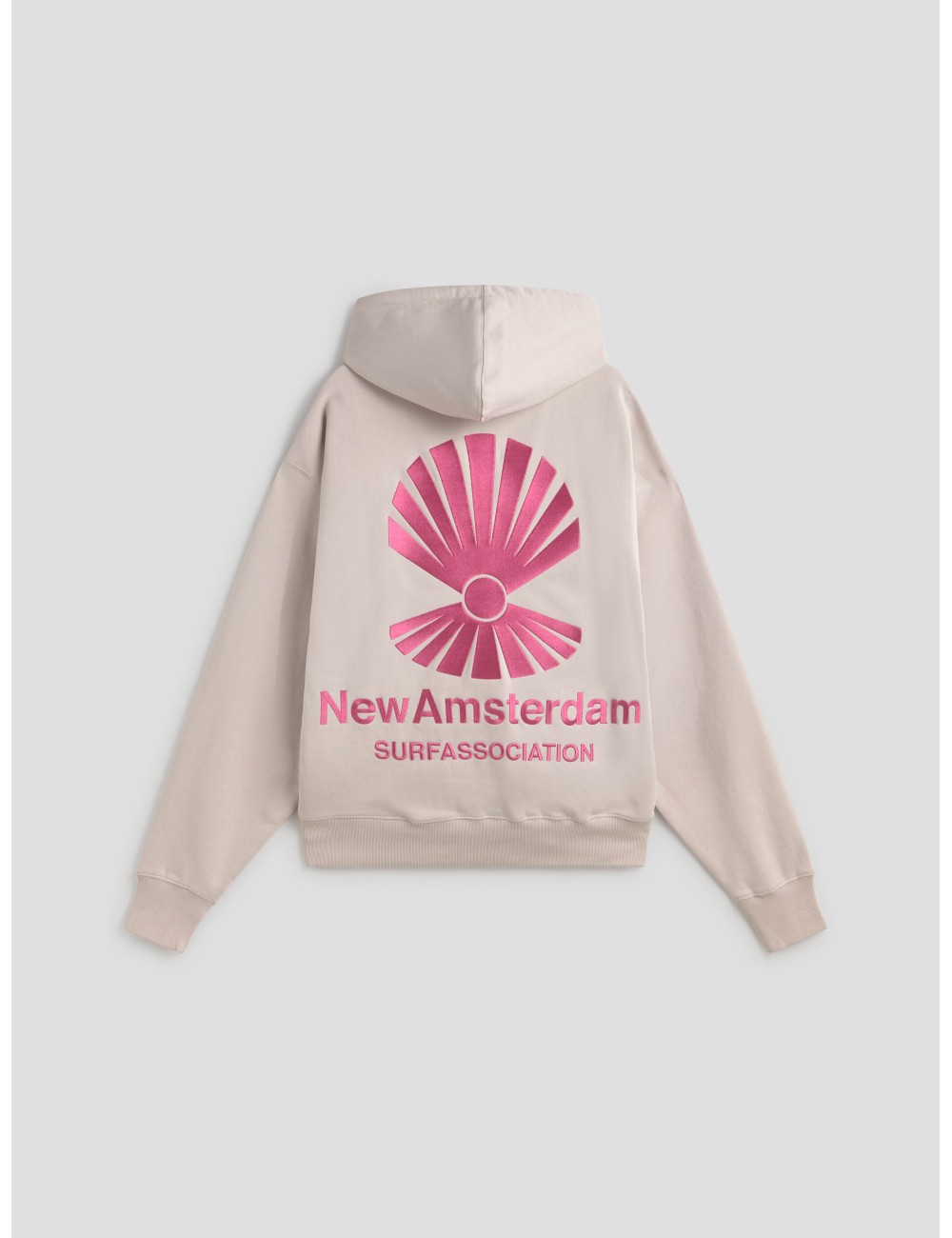 Sudadera logo zip-up de New Amsterdam Studios en beige - MARFRANC Sudadera logo zip-up de New Amsterdam Studios en beige - MARFRANC