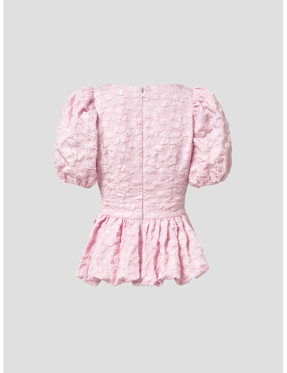 Top jacquard rosa de ROTATE para mujer - MARFRANC Top jacquard rosa de ROTATE para mujer - MARFRANC