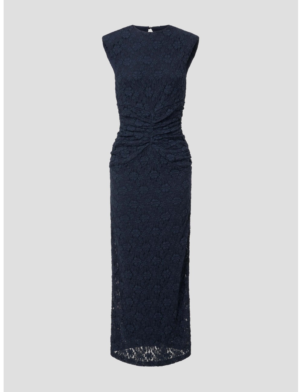 Vestido midi encaje azul oscuro ROTATE para mujer - MARFRANC Vestido midi encaje azul oscuro ROTATE para mujer - MARFRANC