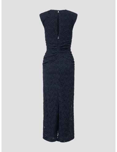 LACE LONG MIDI DRESS