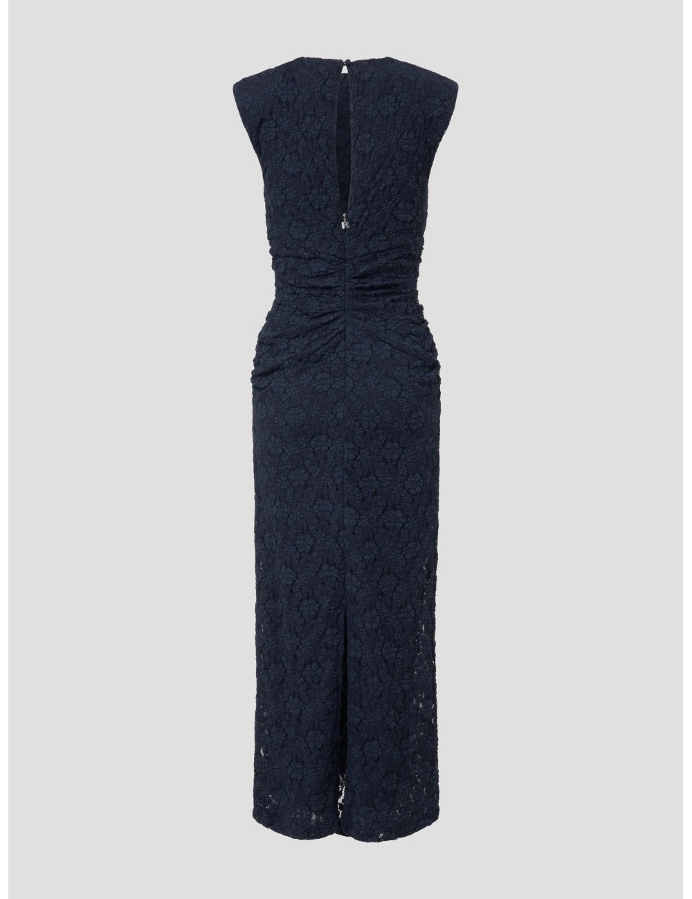 Vestido midi encaje azul oscuro ROTATE para mujer - MARFRANC Vestido midi encaje azul oscuro ROTATE para mujer - MARFRANC