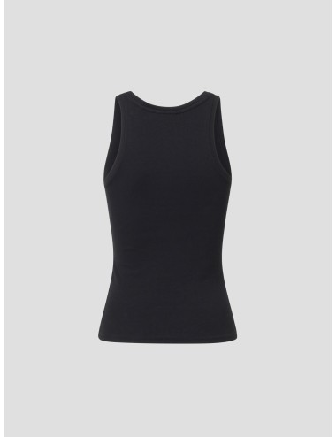 camiseta tirantes negra mujer ROTATE algodón orgánico - MARFRANC