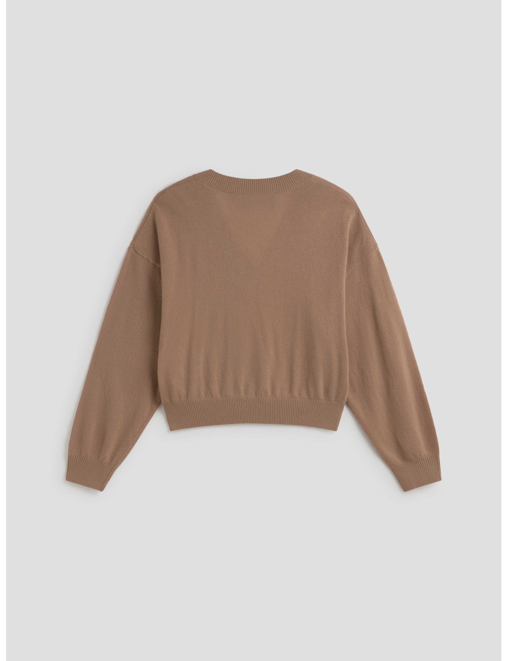Jersey marrón mujer ROTATE cuello en V - MARFRANC Jersey marrón mujer ROTATE cuello en V - MARFRANC