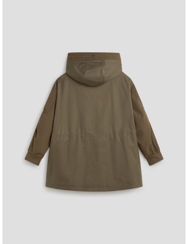 Abrigo de Herno en verde militar para mujer - MARFRANC