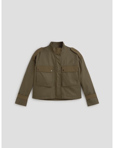 Abrigo de Herno en verde militar para mujer - MARFRANC