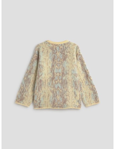 Suéter de alpaca multicolor para mujer Forte_Forte con efecto cepillado y diseño inspirado en reptiles - MARFRANC