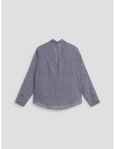 camisa oversize raso multicolor forte_forte mujer - MARFRANC