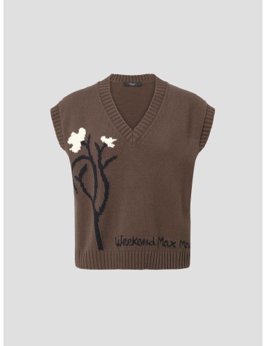 Chaleco de punto Crusca en marrón de Weekend MaxMara - MARFRANC