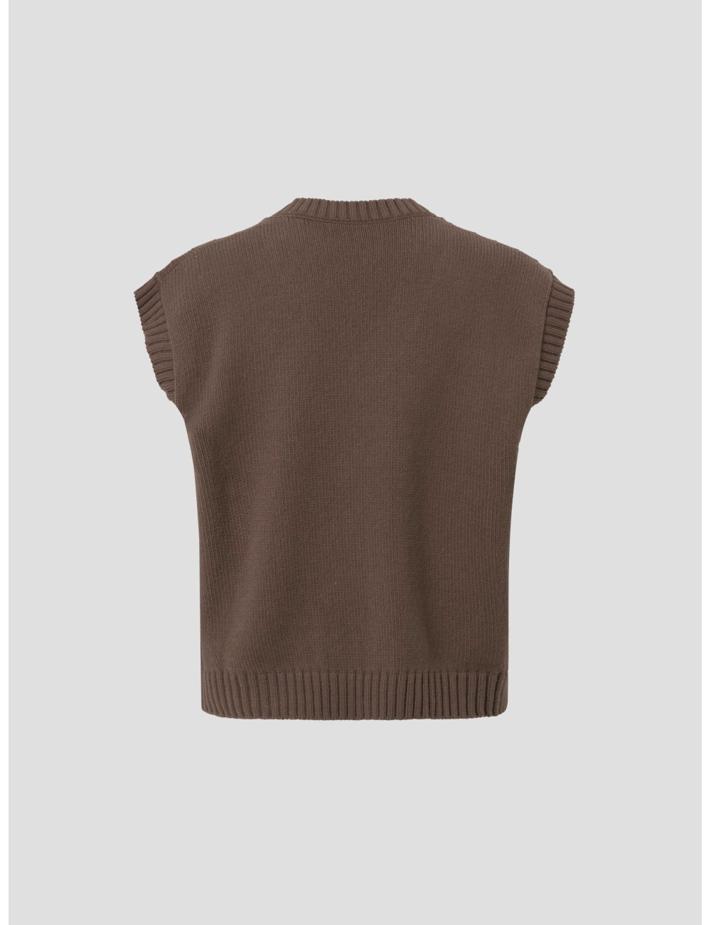 Chaleco de punto Crusca en marrón de Weekend MaxMara - MARFRANC