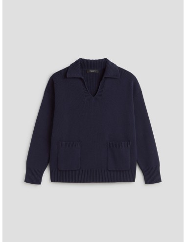 Jersey de punto Saloon en azul de Weekend MaxMara - MARFRANC