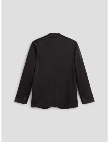 chaqueta negra mujer forte_forte solapas puntiagudas - MARFRANC