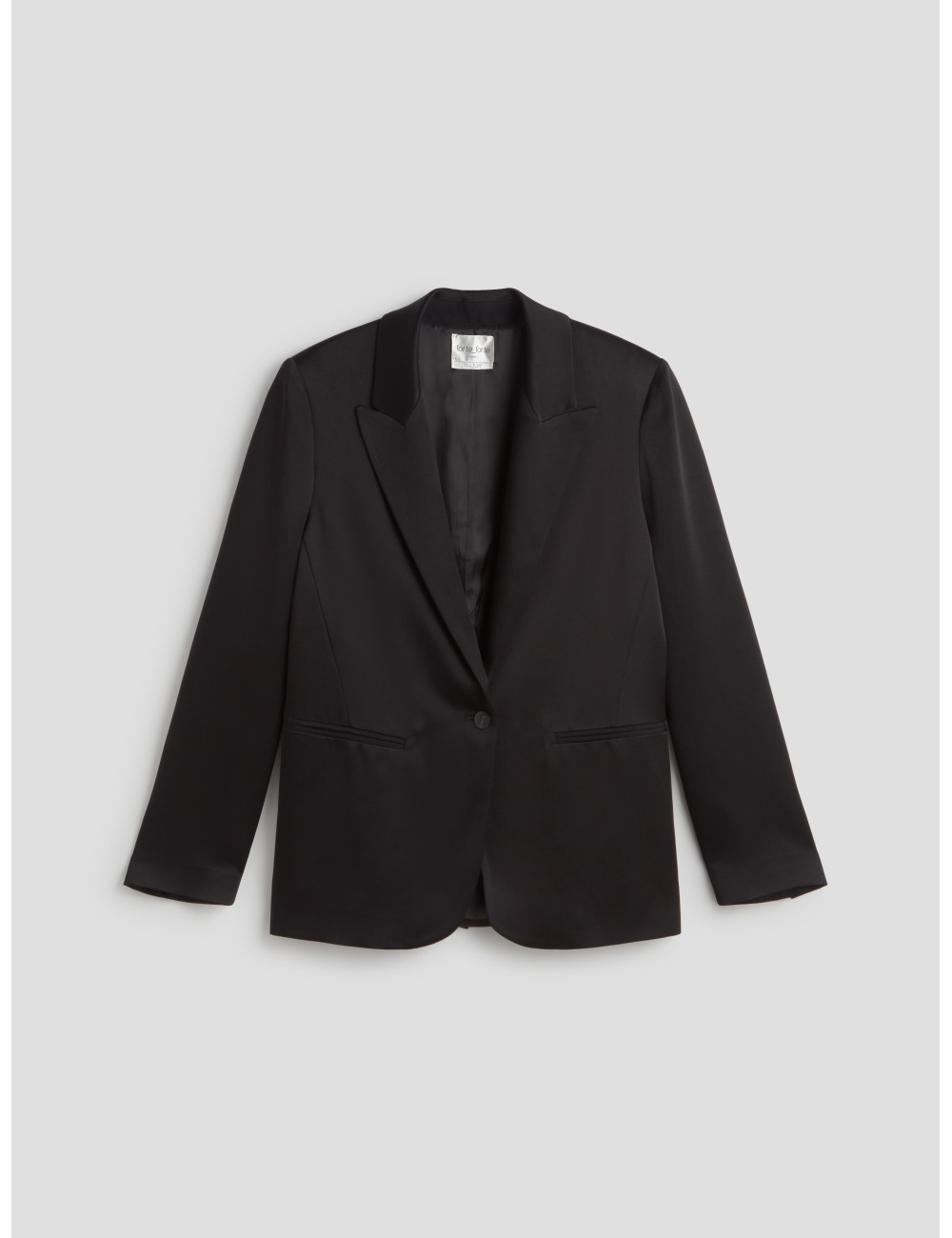 chaqueta negra mujer forte_forte solapas puntiagudas - MARFRANC chaqueta negra mujer forte_forte solapas puntiagudas - MARFRANC
