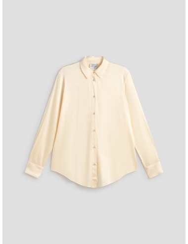 camisa de seda crema forte_forte mujer - MARFRANC