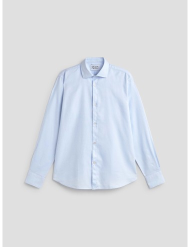 camisa cuadros azul cielo hombre MARFRANC