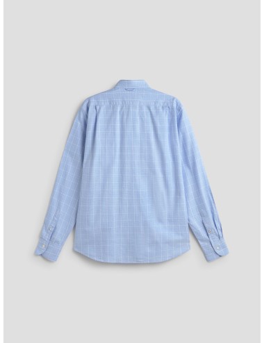 camisa cuadros azul claro hombre MARFRANC