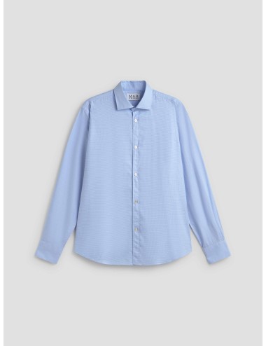 camisa cuadros azul claro hombre MARFRANC