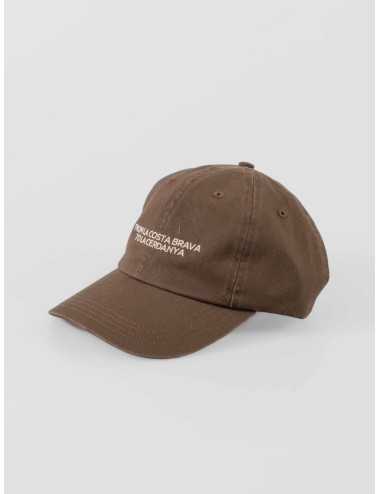 gorra ROOTS CAP moka LES HÉRITIERS algodón con slogan Costa Brava - MARFRANC