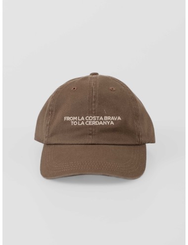 gorra ROOTS CAP moka LES HÉRITIERS algodón con slogan Costa Brava - MARFRANC