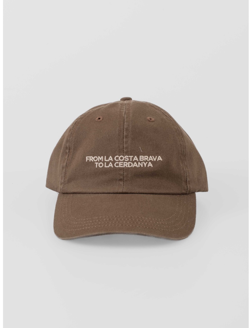 gorra ROOTS CAP moka LES HÉRITIERS algodón con slogan Costa Brava - MARFRANC gorra ROOTS CAP moka LES HÉRITIERS algodón con slogan Costa Brava - MARFRANC