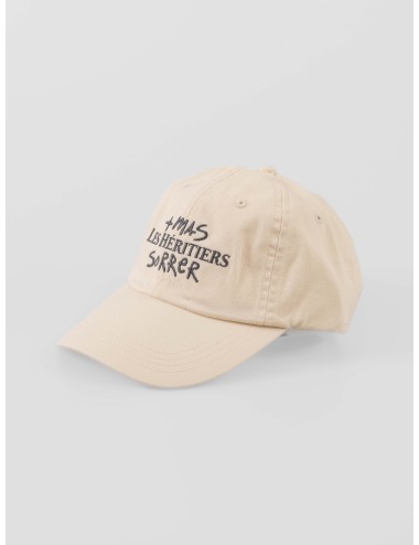 Gorra blanca LHXMS CAP Les Héritiers hombre algodón slogan frontal cierre hebilla - MARFRANC
