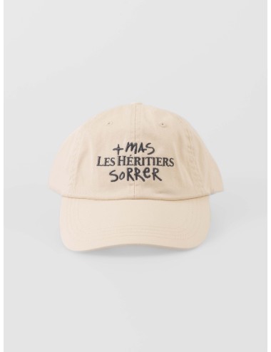 Gorra blanca LHXMS CAP Les Héritiers hombre algodón slogan frontal cierre hebilla - MARFRANC