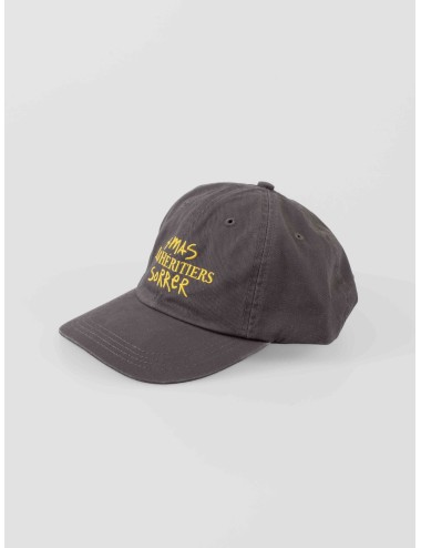 Gorra anthracite LHXMS CAP Les Héritiers hombre algodón slogan frontal cierre hebilla - MARFRANC