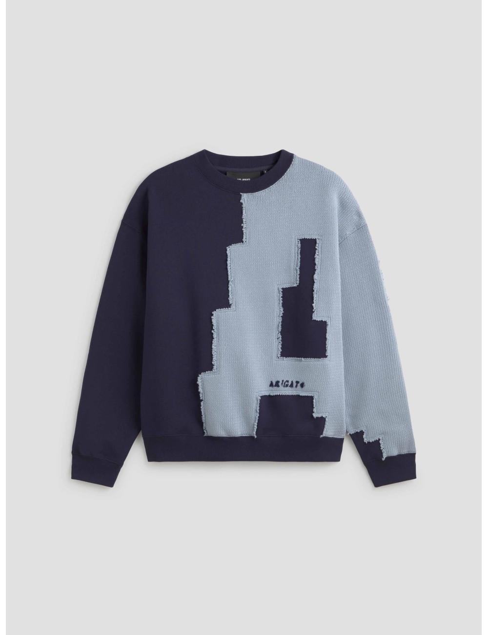 sudadera hombre navy Pixel A Axel Arigato algodón logotipo bordado - MARFRANC
