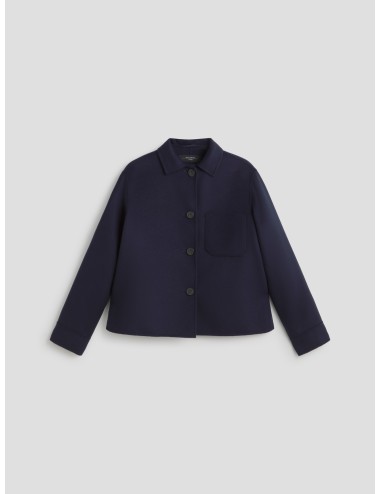 chaqueta camisa lana azul marino mujer Weekend Max Mara - MARFRANC