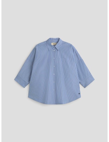 camisa azul rayas blancas WEEKEND MAXMARA mujer - MARFRANC