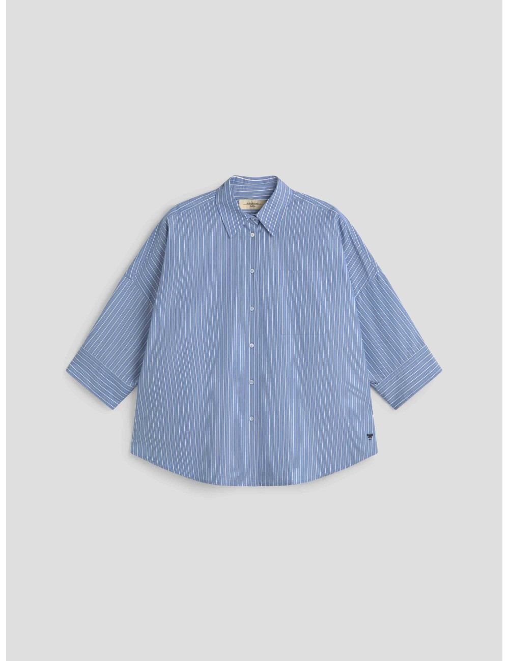 camisa azul rayas blancas WEEKEND MAXMARA mujer - MARFRANC