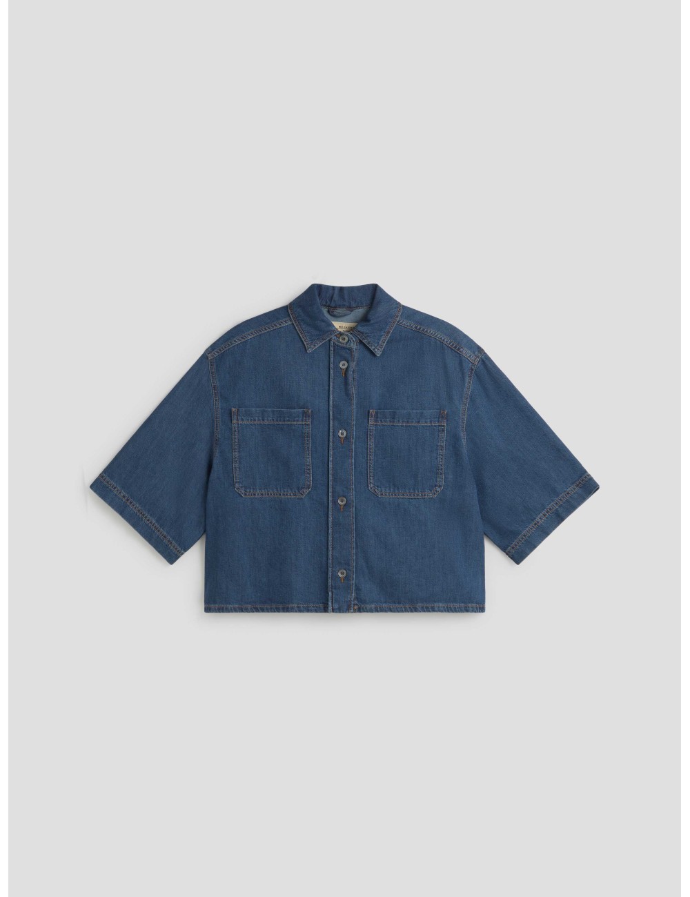 Camisa vaquera cropped Enza en color denim de Weekend Max Mara para mujer - MARFRANC Camisa vaquera cropped Enza en color denim de Weekend Max Mara para mujer - MARFRANC