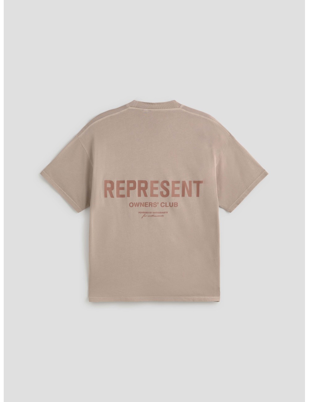 Camiseta Represent Owners Club malva hombre algodón serigrafiada - MARFRANC