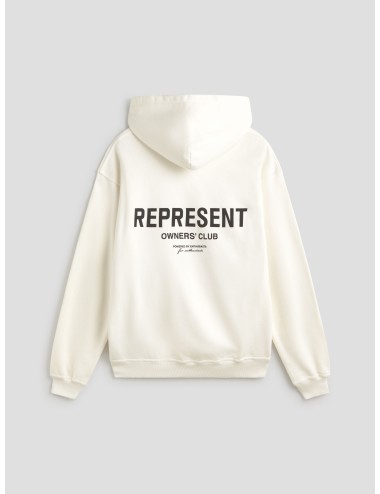 Sudadera Represent Owners Club blanca hombre algodón serigrafiada - MARFRANC